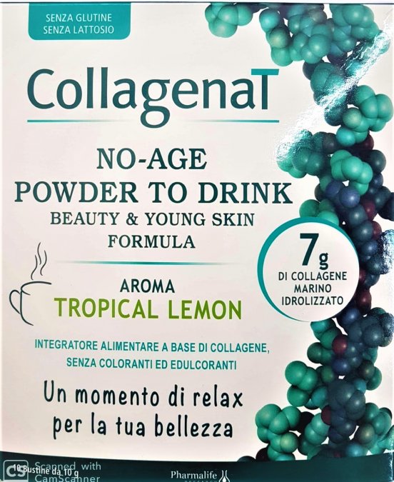 Collagenat no age powder to drink aroma tropical lemon