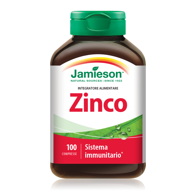 Biovita 48720 Jamieson Zinco, Integratore Alimentare - 100 Compresse