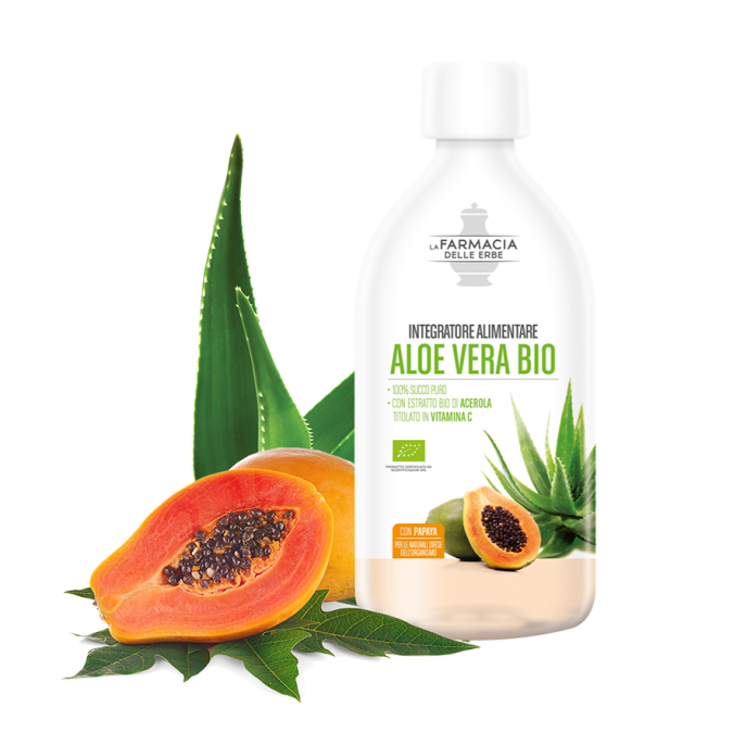 Aloe Vera Bio Succo puro con Papaya 500 ml