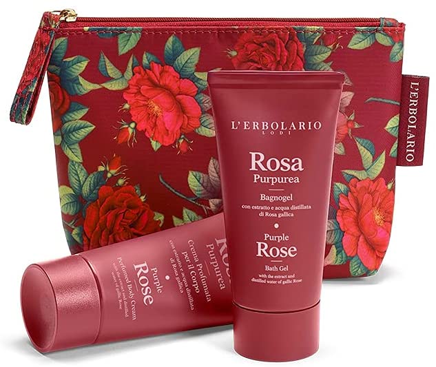 ROSA PURPUREA Beauty Pochette Favolosa Edizione Limitata Bagnogel 75 ml e Crema Profumata per il Corpo