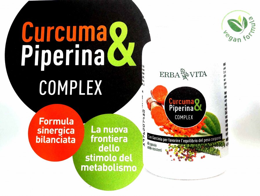 CURCUMA & PIPERINA COMPLEX CON GARCINIA 60CPS