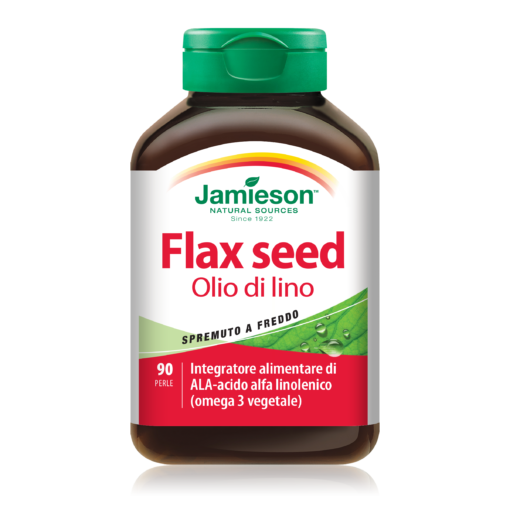 Flax seed Olio di lino Spremuto a freddo 90 perle