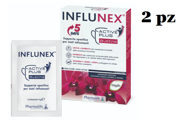 INFLUNEX ACTIVE PLUS BUSTINE 2 pz da 10 bustine cadauno