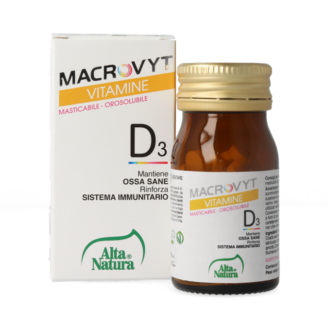 Macrovyt D3 60 compresse masticabili gusto fragola