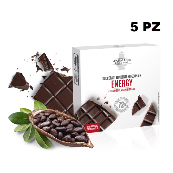 Energy Cioccolato Fondente Funzionale 30 g 5 pz