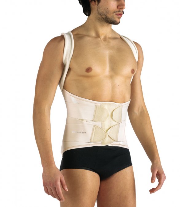 corsetto dorso lombo sacrale con spallacci mis XL